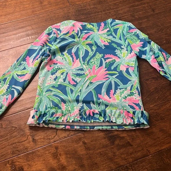 Lilly Pulitzer Two-Piece Rashguard Bikini Set, size 10 - Picture 5 of 10